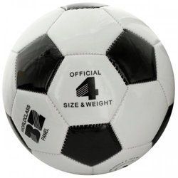 Size 4 Black &amp; White Glossy Soccer Ball (pack of 2)