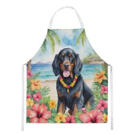 Gordon Setter Luau Apron Cooking Kitchen Server Baking Crafts Gardening for Adult Women Men, Unisex, Large, Multicolor