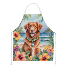 Nova Scotia Duck Tolling Retriever Luau Apron Cooking Kitchen Server Baking Crafts Gardening for Adult Women Men, Unisex, Large, Multicolor