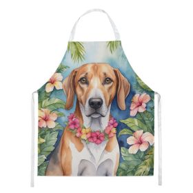 American Foxhound Luau Apron Cooking Kitchen Server Baking Crafts Gardening for Adult Women Men, Unisex, Large, Multicolor