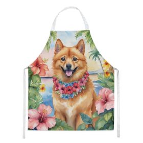 Finnish Spitz Luau Apron Cooking Kitchen Server Baking Crafts Gardening for Adult Women Men, Unisex, Large, Multicolor