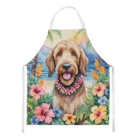 Otterhound Luau Apron Cooking Kitchen Server Baking Crafts Gardening for Adult Women Men, Unisex, Large, Multicolor