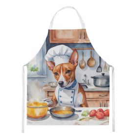 Basenji The Chef Apron Cooking Kitchen Server Baking Crafts Gardening for Adult Women Men, Unisex, Large, Multicolor