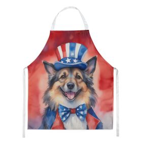 Belgian Tervuren Patriotic American Apron Cooking Kitchen Server Baking Crafts Gardening for Adult Women Men, Unisex, Large, Multicolor