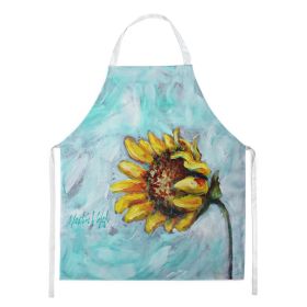 Yellow Sun Sunflowers Apron Cooking Kitchen Server Baking Crafts Gardening for Adult Women Men, Unisex, Large, Multicolor