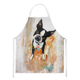 Boston Terrier Scout Apron Cooking Kitchen Server Baking Crafts Gardening for Adult Women Men, Unisex, Large, Multicolor