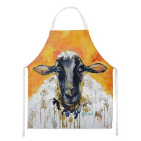 Peach Wool Sheep Apron Cooking Kitchen Server Baking Crafts Gardening for Adult Women Men, Unisex, Large, Multicolor