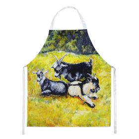 Scooter Pooter and Tooter Goats Apron Cooking Kitchen Server Baking Crafts Gardening for Adult Women Men, Unisex, Large, Multicolor