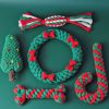 Christmas Pet Toys Set For Dog & Cat; Bite Resistant Dog Chew Toy; Pet Knot Toy; Interactive Dog Toy