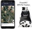 Inexpensive Less Maintenance GPS Tracker Dog Collar Rechargeable Tracking Gadget Size:L