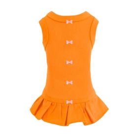 Candy Bow Dog Dress Collection (Color Option: Orange, size: XXS)