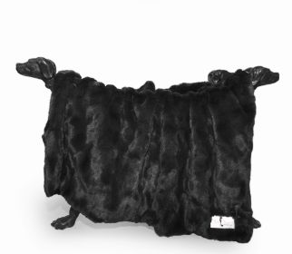 Bella Dog Blanket (Color: Black, size: SM)