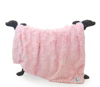 Bella Dog Blanket (Color: Baby Pink, size: SM)