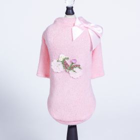 Bicycle Dog Sweater (Color: Baby Pink, size: XXS)