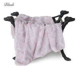 Luxe Dog Blanket (Color: Blush, size: SM)