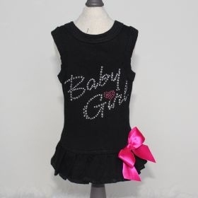 Baby Girl Dog Dress Collection (Color Option: Black, size: XXS)