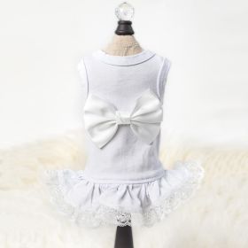 Ballerina Dog Dress Collection (Color Option: White, size: XXS)