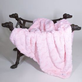 Bella Dog Blanket (Color: Baby Pink, size: LG)