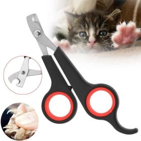 Pet Nail Claw Grooming Scissors Clippers For Dog Cat Bird Toys Gerbil Rabbit Ferret Small Animals Newest Pet Grooming Supplies (Metal color: dark blue&black)