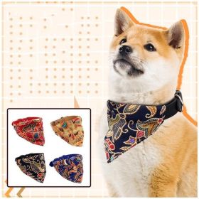 New Adjustable Pet Dog Triangular Bandage Puppy Cat Scarf Bandana Collar Bibs Cat Neck Decor Dress Up Birthday Party Washable (Color: Red, size: 37cm)