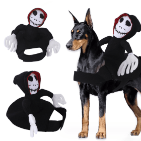 Halloween Costume Ghost Funny Dog Riding Costume Pet Costume (size: XL)