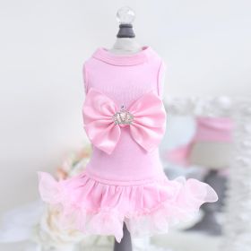 Royal Princess Dog Dress (Color Option: Pink, size: XS)